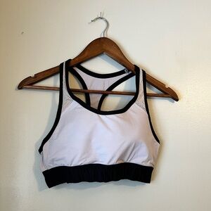 Victorias secret pink ultimate sports bra purple gray racerback pull on bra M